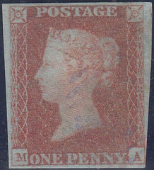 85147 - PL.65(MA)(SG8). A good to fine 1846 1d pl.65 lett...