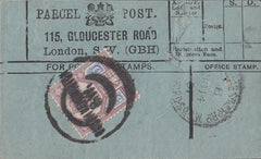 85461 1901 PARCEL POST LABEL.