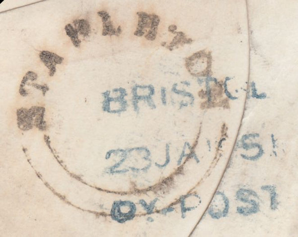 85610 BRISTOL - STAPLETON UDC. 1851 envelope Bristol to ...