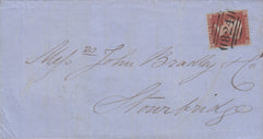 85761 - PL.157(OH)(SG8) ON COVER. 1854 wrapper Ulverstone to Stou...