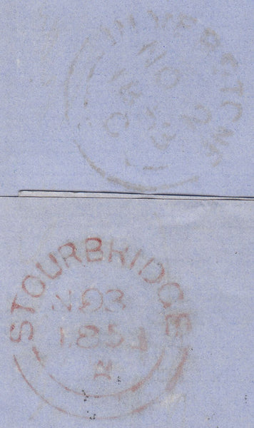 85761 - PL.157(OH)(SG8) ON COVER. 1854 wrapper Ulverstone to Stou...