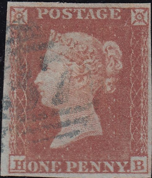 85764 - PL.157 MATCHED TRIO OF 1852 1d IMPERF (SG8) x 2 AND 1D PERF (SG17) LETTERED HB.