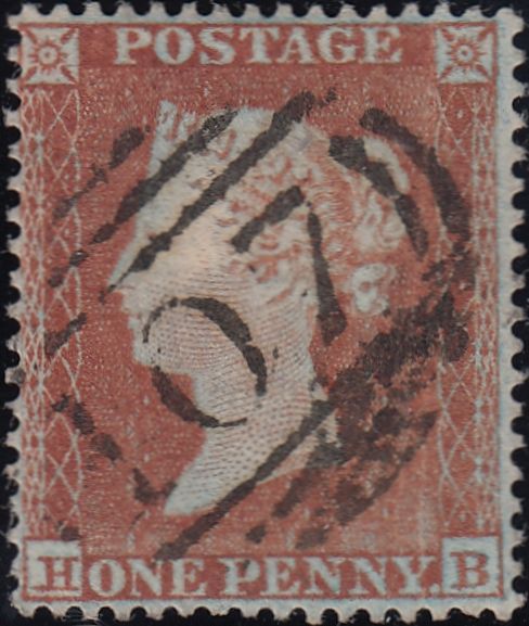 85764 - PL.157 MATCHED TRIO OF 1852 1d IMPERF (SG8) x 2 AND 1D PERF (SG17) LETTERED HB.