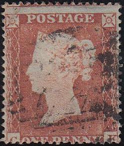 85774 PL.157 MATCHED PAIR 1852 1D IMPERF (SG8) AND 1854 1D PERF (SG17) LETTERED CK.