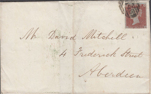 85787 - PL.162(TE) STATE 2 (SG17) ON COVER. 1854 envelope ...