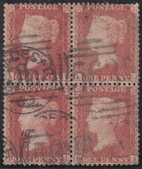 85903 - PL.43(AI AJ BI BJ)(SG40). A good used 1857 1d pl.4...