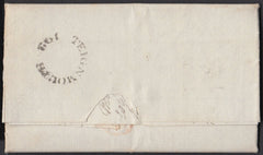 85911 - 1828 DEVON/'TEIGNMOUTH 192' MILEAGE MARK(DN1363). 1828 entire Teignmouth to Cheltenham dated ...