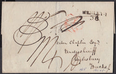 85961 - OXON. 1811 wrapper Henley to Aylesbury (biro marks...