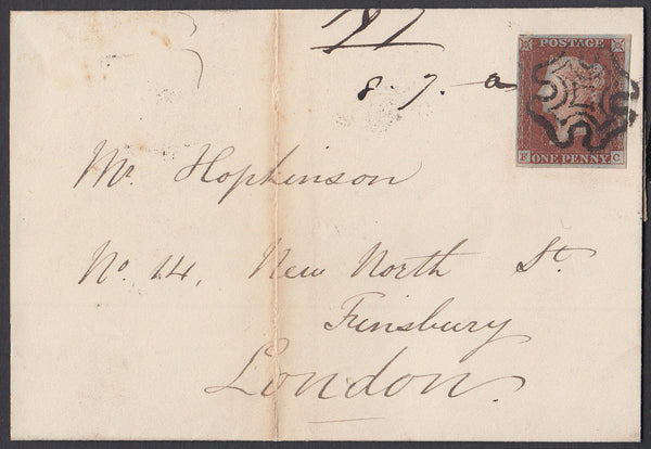 85992 - PL.2(FC)(SG7) ON COVER. 1841 letter Chippenham to ...