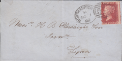 86138 - 1862 NORTHAMPTON SPOON FIRST RE-CUT (RA107)/SG40/PRINTED BILL HEAD.