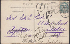 86169 - 1904 UNDERPAID MAIL FRANCE TO LONDON/RE