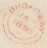 86173 - GLOUCESTER SPOON (RA37) ON COVER. 1856 envelope Gloucester ...