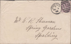 86219 - ADVERTISING/LINCOLNSHIRE. 1890 envelope Lincoln to...