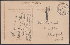 86326 - 1904 UNPAID MAIL USED ALRESFORD (HANTS). Post card used locally