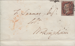 86356 - PL.9(EE)(SG7) ON COVER. 1841 envelope London to Wokingham w...