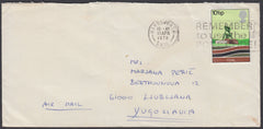 86390 - 1978 MAIL TO YUGOSLAVIA. Envelope Wandsworth to Lj...