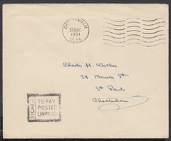 86677 - 1951 envelope used locally in Cheltenham, postage ...