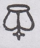 86715 1851 1D PL.107 (GD) WATERMARK INVERTED (SG8 Wi). A fine used