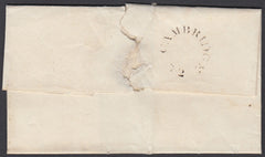 86805 - CAMBS/'CAMBRIDGE 52' MILEAGE MARK (CB49). Undated wrapper Cambridge to Colchester wit...