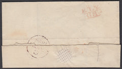 86815 - 1826 CAMBS/'ELY 68' MILEAGE MARK (CB107). Wrapper Ely to London dated 26th October with...