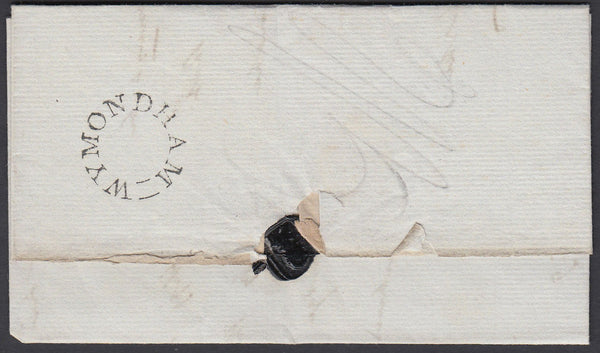 86822 - NORFOLK. 1839 letter Wymondham to Norwich dated Ja...