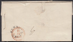 86839 - NORFOLK. 1833 letter Stoke Ferry to London. On rev...