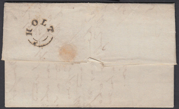 86850 - NORFOLK. 1834 letter Holt to Kings Lynn dated Sept...