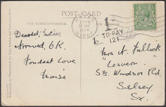86998 - 1934 UNDERPAID MAIL HAYES TO SELSEY. 1934 post card Hayes to Selsey with KGV ...