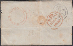 87014 - 1848 MAIL HAYES (MIDDLESEX) TO PARIS/'HAYES-TOWN' UDC (MX103). Letter (slight soiling) Hayes to P...