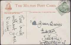 87049 - CIRCA 1905 'MAIL BAG SEAL' CANCELLATION ON POST CARD . Undated post card (c190...
