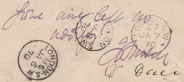 87057 1870 UNDELIVERED MAIL.