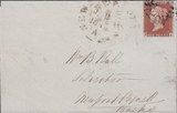 87124 1844 PART WRAPPER CHELTENHAM TO NEWPORT PAGNELL WITH CHELTENHAM MALTESE CROSS.r...