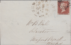 87124 1844 PART WRAPPER CHELTENHAM TO NEWPORT PAGNELL WITH CHELTENHAM MALTESE CROSS.r...