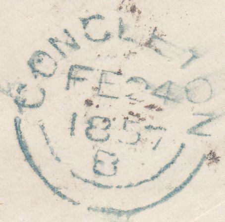 87133 BRISTOL "IN" DATESTAMP BELIEVED STRUCK TEMPLE MEADS RAILWAY STATION.