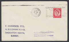 87178 - 1961 "POSTED UNDER COVER" USAGE. Envelope Croydon ...