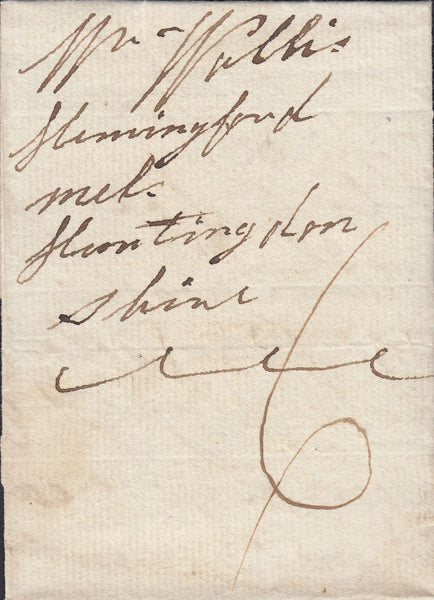 87318 - 1832 CAMBS/'CAXTON' UDC (CB74). Letter Caxton to Hemingford Huntingdonshire dated...