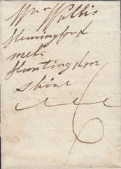 87318 - 1832 CAMBS/'CAXTON' UDC (CB74). Letter Caxton to Hemingford Huntingdonshire dated...