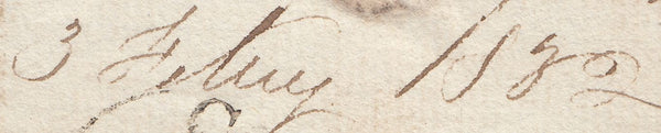 87318 - 1832 CAMBS/'CAXTON' UDC (CB74). Letter Caxton to Hemingford Huntingdonshire dated...