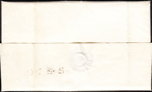 87388 - 1823 MAIL DISS (NORFOLK) TO HARLESTON WITH 'DISS' HAND STAMP (NK106).