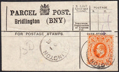 87446 - PARCEL POST LABEL/YORKSHIRE. 1912 label Bridlingto...