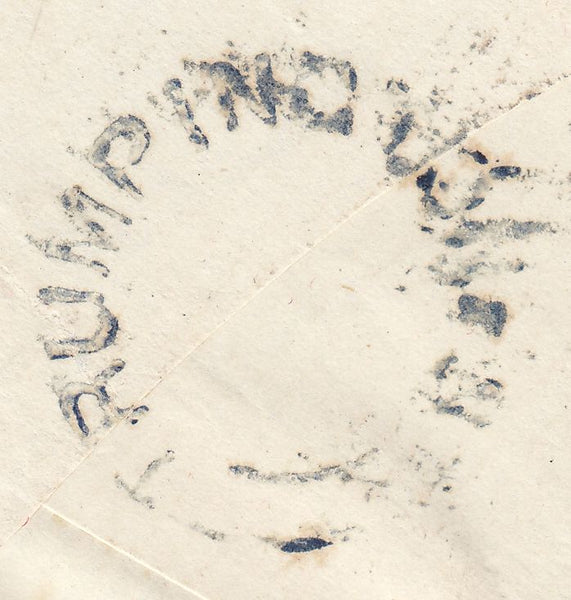 87526 - CAMBS. 1859 envelope (some soiling) Cambridge to K...