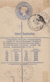 87577 - 1893 QV 2d blue registered envelope London to Onta...