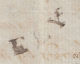 87687 - 1793 CAMBS/'ELY' CURVED HAND STAMP (CB100). Small 1793 letter (71x47mm) - slight faults...
