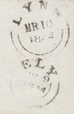 87707 - ELY MALTESE CROSSES (CAMBS). 1844 large part wrapper Ely to ...