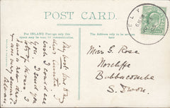 87723 - CAMBS. 1905 postcard Ely to South Devon with KEDVI...