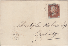 87729 - 1842 ELY MALTESE CROSS. Entire Ely to Cambridge wi...