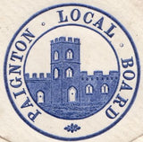 87734 - 1889 MAIL PAIGNTON LOCAL USAGE/PAIGNTON WATERWORKS.