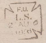 87762 - 1856 PRINTED MATTER LONDON TO SPAIN/PL.33 (SG29)(EC ED OI...
