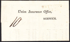 87829 - NOTTS. 1818 health questionnaire Retford to Norwic...