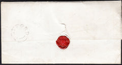 87845 - NOTTS. 1838 letter Retford to Scarborough dated Au...